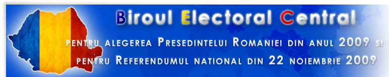 BEC-Alegeri pentru Presedintele Romaniei-22 Noiembrie 2009